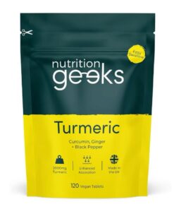 Turmeric Tablets 2000mg with Black Pepper & Ginger - 120 High Strength Curcumin Supplements - Easy Swallow Tablets (Not Turmeric Capsules or Powder) - Vegan - UK Made (Packaging Design May Vary)